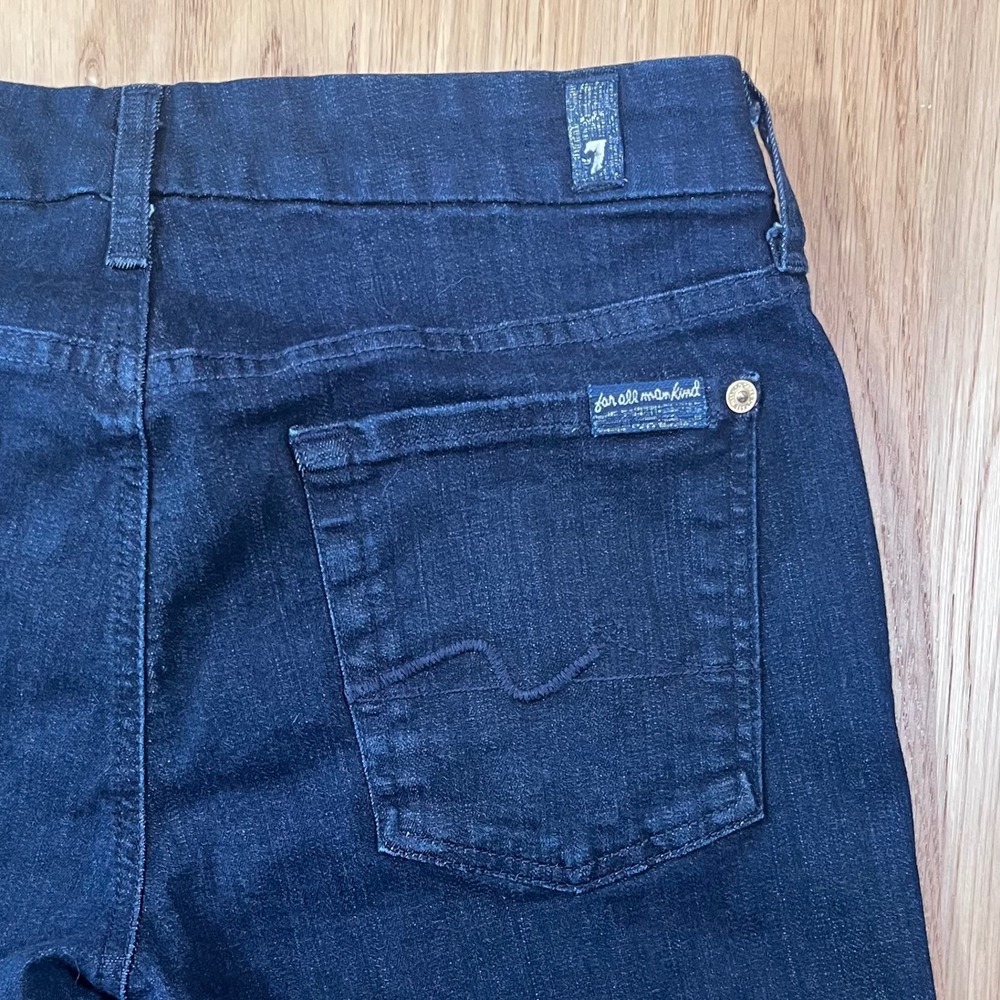 7 For All Mankind Kimmie Bootcut Jeans Women 29 Dark Blue Denim Classic Y2K